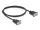 Delock D-Sub9-es, RS-232 soros kábel, anya-anya, 1 m (DL-86823)