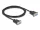 Delock D-Sub9-es, RS-232 soros kábel, anya-anya, 2 m (DL-86824)