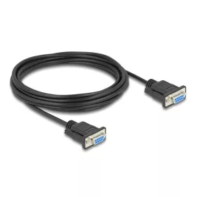   Delock D-Sub9-es, RS-232 soros kábel, anya-anya, 5 m (DL-86826)