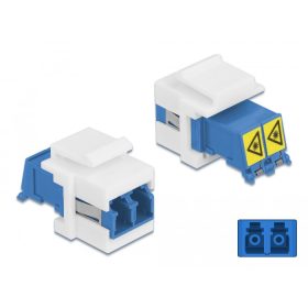   Delock Keystone modul LC Duplex aljzat - LC Duplex aljzat, lézeres védelemmel (DL-86834)