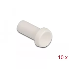   Delock Porvédő tető száloptika csatlakozóhoz, 2,50 mm-es kupakkal 10 db. Fehér (DL-86845)