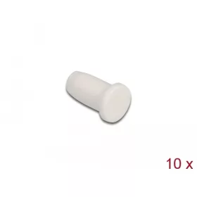   Delock Porvédő tető száloptika csatlakozóhoz, 1,25 mm-es kupakkal 10 db. Fehér (DL-86846)