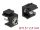 Delock Keystone modul, DC 5,5 x 2,5 mm-csatlakozóhüvely, fekete