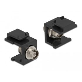   Delock Keystone modul, FC Simplex hüvely > hüvely fekete (DL-86851)
