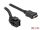 Delock Keystone modul, HDMI-csatlakozóhüvely 250  > HDMI-csatlakozóhüvely, kábellel fekete