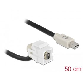   Delock Keystone modul, mini DisplayPort-csatlakozóhüvely 110  > mini DisplayPort-csatlakozódugó, káb (DL-86860)