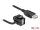 Delock Keystone modul, USB 2.0 A-csatlakozóhüvely 110  > USB 2.0 A-csatlakozóhüvely, kábellel fekete