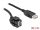 Delock Keystone modul, USB 2.0 A-csatlakozóhüvely 250 > USB 2.0 A-csatlakozóhüvely, kábellel fekete