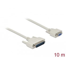   Delock Soros kábel, D-Sub 25 dugó hím D-Sub 9 hüvely, 10 m (DL-86877)