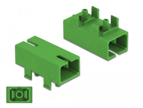 Delock Zöld PCB SC Simplex anya - SC Simplex anya száloptikai kábel csatoló egyszeri mód