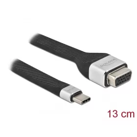   Delock FPC lapos csík kábel USB Type-C  - VGA (DP Alt Mode) 13 cm (DL-86935)
