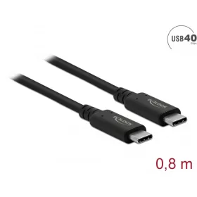 Delock USB4  40 Gbps koax Kábel 0,8 m (DL-86979)