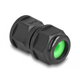   Delock RJ45 átfűzős coupler/toldó IP67 kapcsolattal, por- és vízhatlan, fekete (DL-86995)