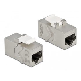   Delock Keystone modul, RJ45-aljzat - RJ45-aljzat, Cat.6A (DL-86996)