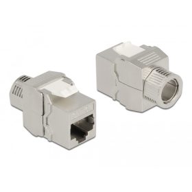   Delock Eszközmentes, borított Keystone modul RJ45 anya - LSA Cat.6A (DL-87032)