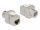 Delock Eszközmentes, borított Keystone modul RJ45 anya - LSA Cat.6A