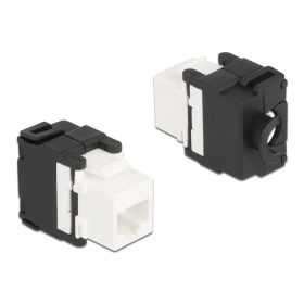   Delock Eszközmentes, 180 -os Keystone modul RJ45 anya - LSA Cat.6A (DL-87034)