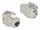 Delock Eszközmentes, 180 -os, fém Keystone modul RJ45 anya - LSA Cat.6A