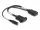 Delock DisplayPort kábel 4K 60 Hz DC töltéssel 2,1 x 5,5 mm 0,30 m panel-csatlakozó (DL-87039)