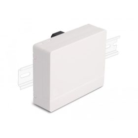   Delock 4 x SC Simplex vagy LC Duplex optikai rostkapcsoló doboz DIN sínhez fehér (DL-87141)