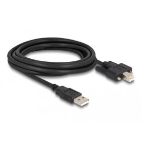   Delock Kábel USB 2.0 A-Típusú dugó - B-Típusú dugó csavarokkal ellátott 1 m (DL-87198)