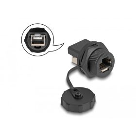   Delock RJ45 Cat.6A toldó védő kupakkal beépített installáláshoz IP67 por- és vízhatlan (DL-87251)