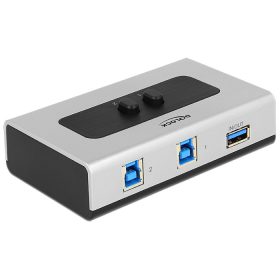   Delock 2 portos manuális, kétirányú USB 3.0-kapcsoló (DL-87667)