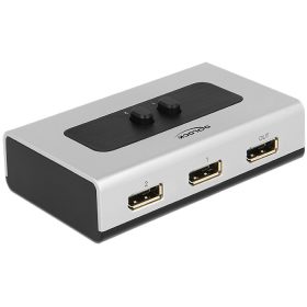   Delock 2 portos manuális, Displayport 1.1-kapcsoló (DL-87668)