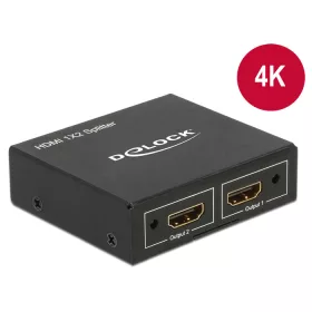  Delock HDMI-elosztó, 1 x HDMI-bemenet > 2 x HDMI-kimenet, 4K (DL-87701)