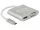 Delock Elosztó USB Type-C  csatlakozóval (DP alternatív mód) > 1 db HDMI + 1 db VGA csatlakozó (DL-87705)