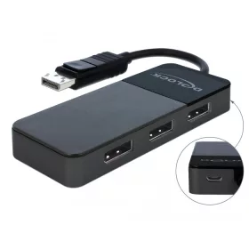   Delock DisplayPort 1.4-es elosztó 1 x DisplayPort-bemenet > 3 x DisplayPort-kimenet (DL-87737)