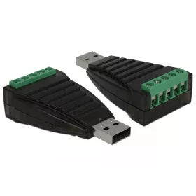   Delock Átalakító USB A-típusú   Soros RS-422/485 időszaki blokkoló túlfeszültségi védelemmel, 600 W (DL-87738)