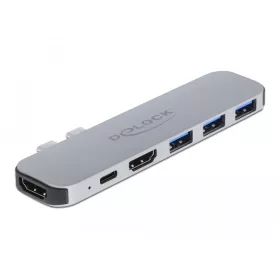   Delock Dokkoló Állomás MacBook-hoz kettős HDMI 4K / PD / Hub (DL-87753)