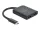 Delock Elosztó USB Type-C  csatlakozóval (DP alternatív mód támogatás)   2 db. DisplayPort MST / VXP (DL-87754)