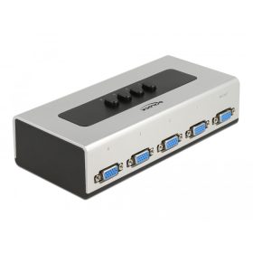   Delock 4 portos manuális, kétirányú VGA-kapcsoló (DL-87759)