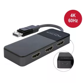   Delock DisplayPort 1.4 elosztó 1 x DisplayPort > 3 x HDMI MST (DL-87770)