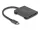 Delock Elosztó USB Type-C  csatlakozóval (DP alternatív mód támogatás)   2 db. HDMI MST (DL-87778)