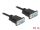Delock Soros RS-232 D-Sub 9 kábel anya - anya null modem vékony csatlakozó kerettel - CTS / RTS auto (DL-87783)