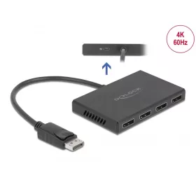   Delock DisplayPort 1.4-es elosztó 1 x DisplayPort-bemenet > 4 x DisplayPort-kimenet (DL-87794)