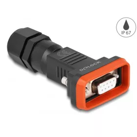   Delock D-Sub 9 tűs hüvely kerettel IP67 vízhatlan (DL-87803)