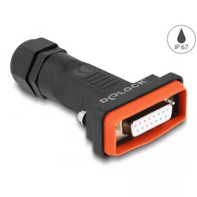   Delock D-Sub 15 tűs hüvely kerettel IP67 vízhatlan (DL-87807)