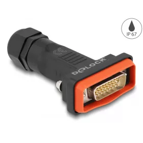   Delock D-Sub HD 26 tűs apa kerettel IP67 vízhatlan (DL-87808)