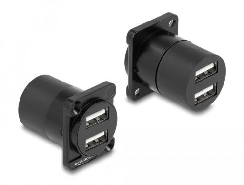 Delock D-típusú Modul USB 2.0 A-típusú 2 x hüvely - 2 x hüvely