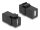 Delock Keystone modul, USB 2.0 A-csatlakozóhüvely > USB 2.0 A-csatlakozóhüvely, fekete