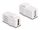 Delock Keystone modul, USB 2.0 A-csatlakozóhüvely > USB 2.0 A-csatlakozóhüvely, fehér