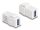 Delock Keystone modul, USB 3.0 A-csatlakozóhüvely > USB 3.0 A-csatlakozóhüvely fehér (1:1)