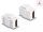 Delock Keystone modul, HDMI-csatlakozóhüvely > HDMI-csatlakozóhüvely, fehér (DL-87876)