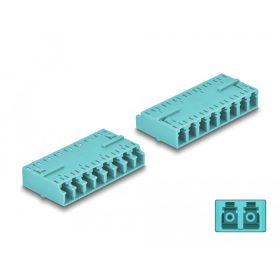   Delock Optikai szál kapcsolódás HD LC Octuplex anya - LC Octuplex anya vízszínű (DL-87931)