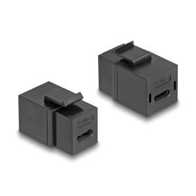   Delock Keystone modul USB 2.0 Type-C  anya   anya fekete színű (DL-87950)