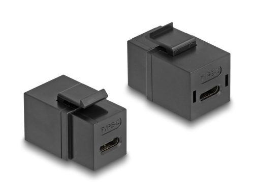 Delock Keystone modul USB 2.0 Type-C  anya   anya fekete színű